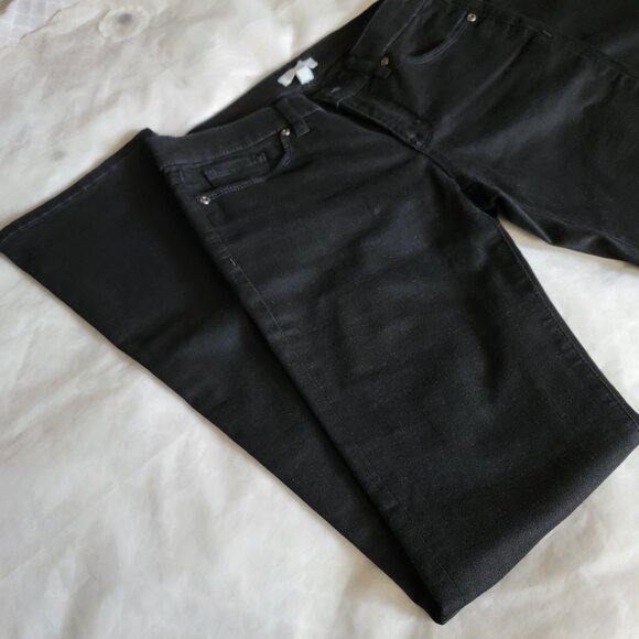 NY&C Black Stretch Jeans Straight Leg Denim Classic Women Size 4 NEW NWOT - Picture 6 of 16